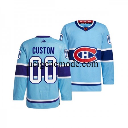 Herren Montreal Canadiens CUSTOM Eishockey Trikot Adidas 2022-2023 Reverse Retro Blau Authentic